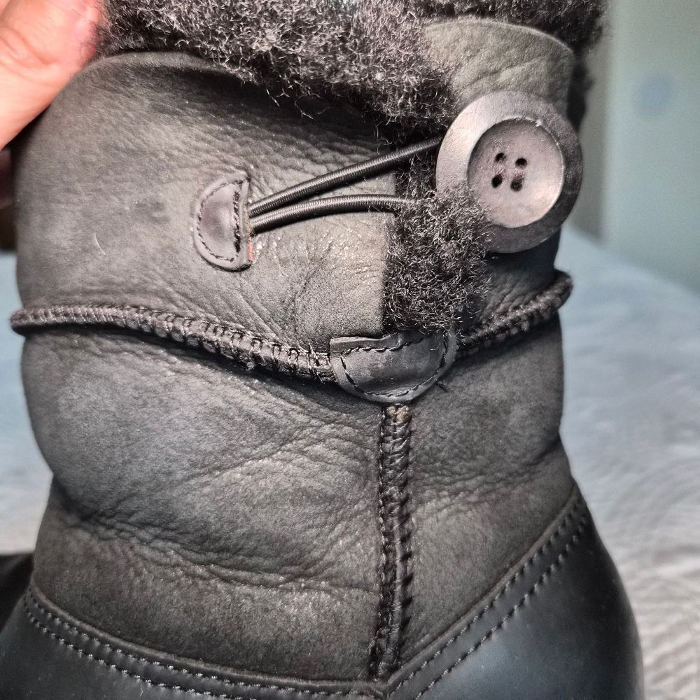 VGUC Dansko Stormy Fur Lined Boots Leather Black Women EU 38 - Picture 11 of 16